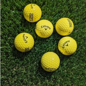 45 Used Callaway Practice Yellow Golf Balls
